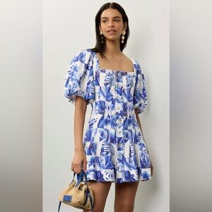 NWT Farm Rio Garden Tiles Plaid Mini Dress size XL